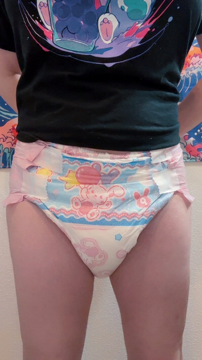 Sunday diaper check ☑️ bunny hop certified 💮 Great job ⭐️