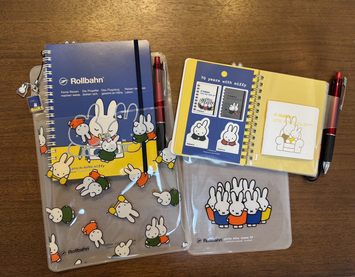 ミッフィー展 70周年 ロルバーン ポケット付きメモL 6冊セット