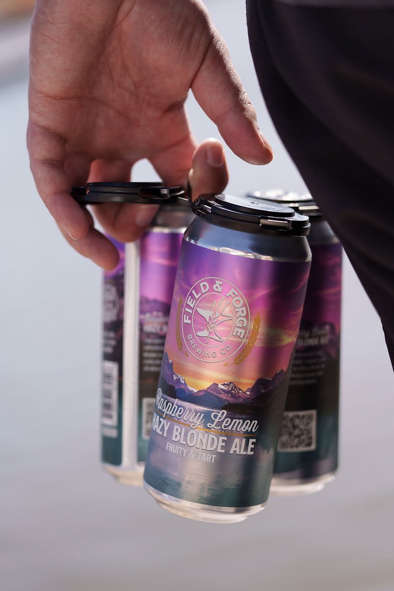 Our Raspberry Lemon Hazy Blonde Ale just got a new look. Fruity &amp; tart, this beer is made for warm weekends.

Watch for the new label at your local liquor store, or grab a 4-pack at the Field &amp; Forge Gastro Pub today.

#fieldandforgebrewingco #fieldandforge