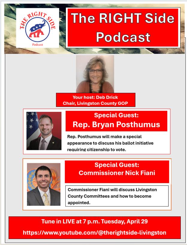bryan_posthumus's tweet photo. Looking forward to joining The RIGHT Side Posdcast Tuesday night! https://t.co/YpQhe3sIXp