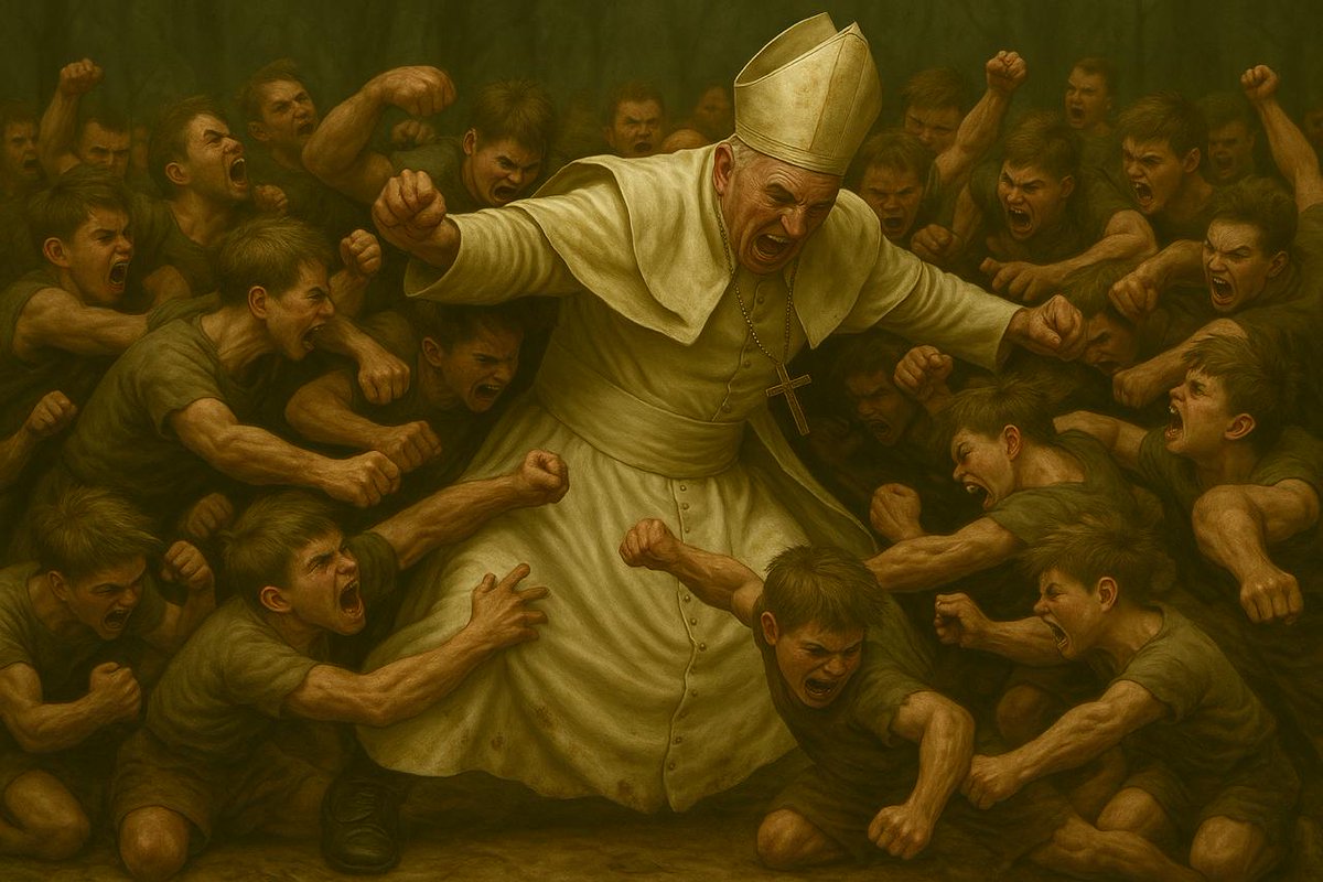 100 Kids vs 1 Pope tweet media