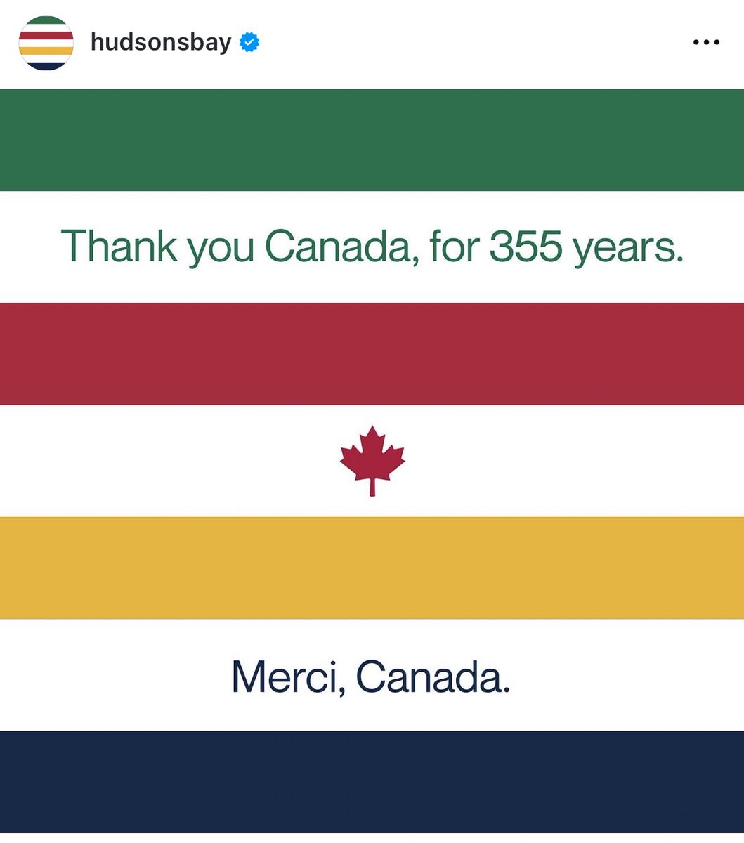 Hudsons Bay saying goodbye to Canada hits different 😥❤️🇨🇦