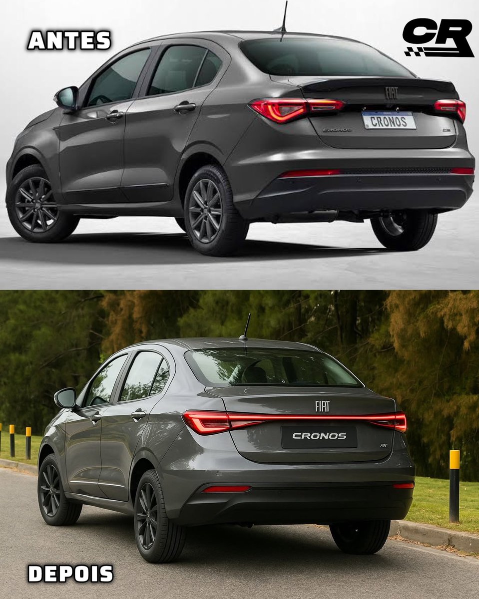 carroscomrick's tweet photo. Que tal se a atualização atual do Fiat Cronos tivesse vindo desse jeito aqui?

Dei uma brincada com o Chat GPT e saiu isso:

Me diz aí, gostaria de ver ele assim?
#CarrosComRick #FiatCronos #ChatGPT
#FicouTopOuNão #Cronos #Fiat #Carros #Carro
#Apaixonadoporcarros #GearHead https://t.co/DfXMLyp1JK
