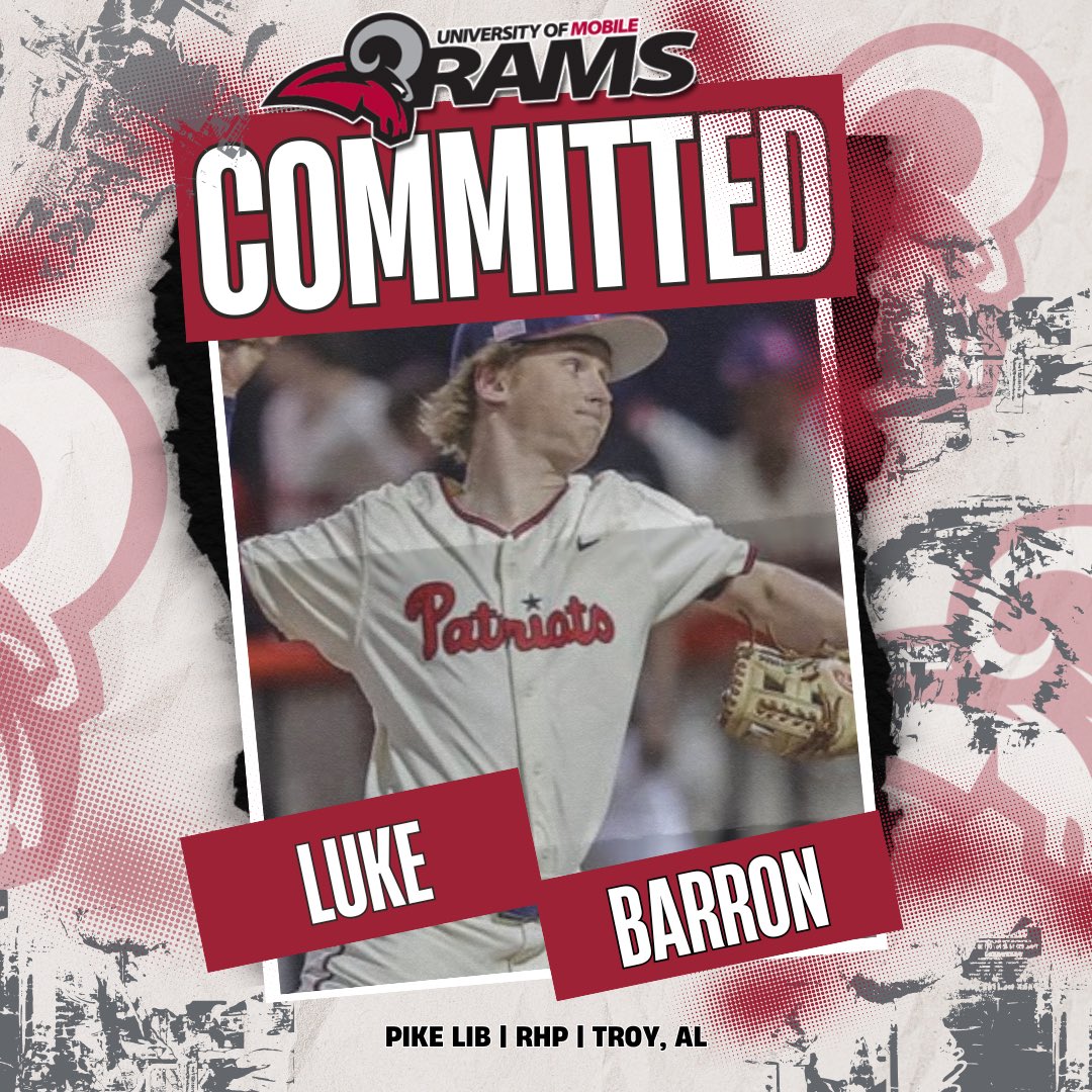Luke Barron (@lukebarron24) on Twitter photo Thankful for this opportunity to continue my academic and baseball career at the University of Mobile! Thank you to everyone who has helped me along this journey. <a href="/UMobilebaseball/">University of Mobile Baseball</a> <a href="/KyleFriday4/">Kyle Friday</a> <a href="/WillAustin23AL/">Will Austin</a> <a href="/MarkFullerP360/">Mark Fuller</a> <a href="/BaseballPike/">Pike Patriots Baseball</a> Thankful for this opportunity to continue my academic and baseball career at the University of Mobile! Thank you to everyone who has helped me along this journey. <a href="/UMobilebaseball/">University of Mobile Baseball</a> <a href="/KyleFriday4/">Kyle Friday</a> <a href="/WillAustin23AL/">Will Austin</a> <a href="/MarkFullerP360/">Mark Fuller</a> <a href="/BaseballPike/">Pike Patriots Baseball</a>