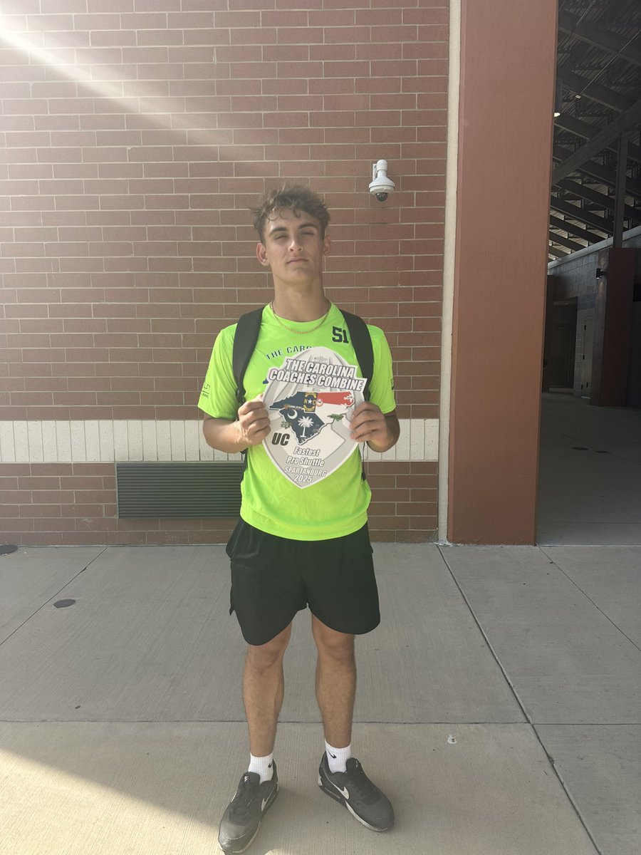 Carson Bryant (@carsonbryantt4) on Twitter photo Grateful to earn the Fastest Pro Shuttle award today <a href="/CoachesCombines/">Carolinas Coaches Combine</a>. Hard Work Pays off.
<a href="/CoachPerdomo/">Chris Perdomo</a> <a href="/MrCoachFrate/">Anthony Frate</a> <a href="/PrepRedzoneSC/">Prep Redzone South Carolina</a> <a href="/coachfurrey/">Mike Furrey</a> Grateful to earn the Fastest Pro Shuttle award today <a href="/CoachesCombines/">Carolinas Coaches Combine</a>. Hard Work Pays off.
<a href="/CoachPerdomo/">Chris Perdomo</a> <a href="/MrCoachFrate/">Anthony Frate</a> <a href="/PrepRedzoneSC/">Prep Redzone South Carolina</a> <a href="/coachfurrey/">Mike Furrey</a>