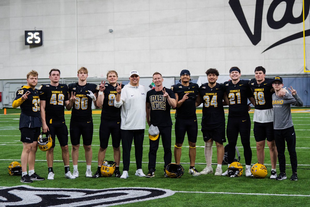 <a href="/VandalFootball/">Idaho Football</a> Spring Ball ‘25 ✔️

ITE crew got better!! 
It’s WHAT WE DO NEXT that Counts! 

<a href="/cfbcampustour/">College Football Campus Tour</a> w/ the VIP Cameo!