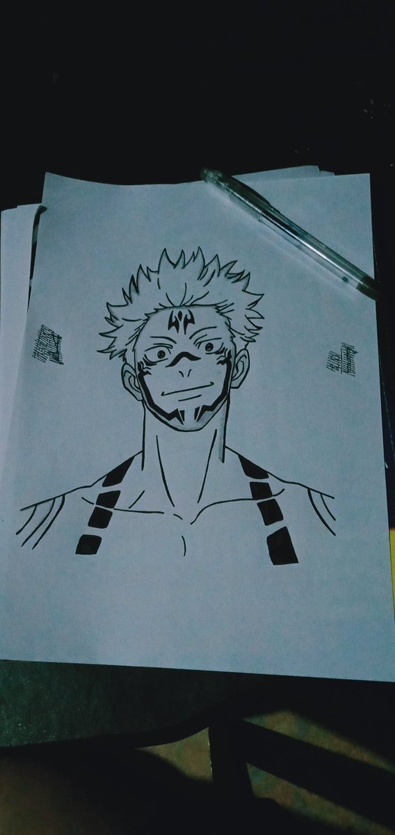 ChloeFchloe261's tweet photo. Just went through some stuff and found this old drawing of mine. Is it good???

#JujutsuKaisen #drawing https://t.co/20YOe8NJ8T