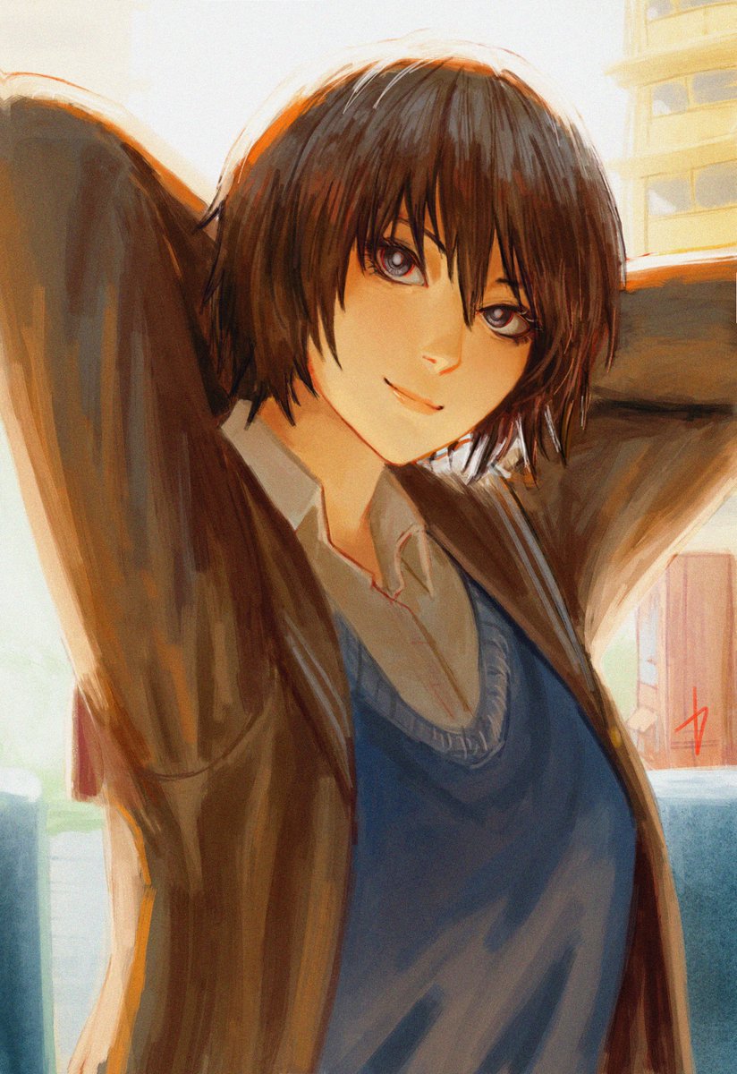 Ai Nanasaki is the first route i choose, simply because i like tomboy characters, she end up a wholesome and cheaky girl with a little bit of tomboy, and she even mature than me at some side !! Still really like her. she really hard to draw though.

#amagami #AiNanasaki #fanart