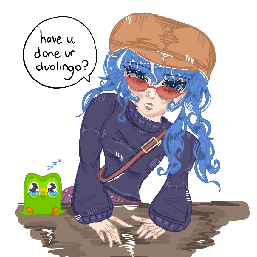 xiaokikiou's tweet photo. uhuhuhuhu idk offsite art trade #fyp #twitter #art #digitalart #duolingo #art #drawing #artist #digital #yah #yay https://t.co/Y3LvtTVuOZ