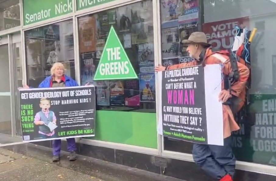 Women Speak Tasmania (@womenspeaktas) on Twitter photo Nick McKim the Greens Senator who called women 'turds' in federal parliament. Taking our message to him in Hobart today <a href="/NickMcKim/">Nick McKim</a> <a href="/TasmanianGreens/">Tasmanian Greens</a> Nick McKim the Greens Senator who called women 'turds' in federal parliament. Taking our message to him in Hobart today <a href="/NickMcKim/">Nick McKim</a> <a href="/TasmanianGreens/">Tasmanian Greens</a>