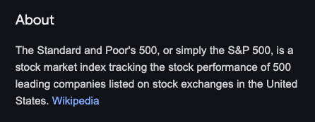 you are what you invest in

do you want to be standard and poor?