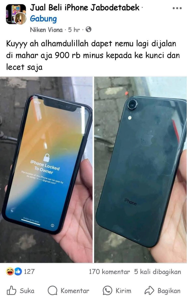 tyrectt's tweet photo. gw nemu duit 50k 2x berturut-turut udah hoki banget. lah ini orang nemu iphone hampir tiap hari🤣 https://t.co/g7hhoDKCQ5