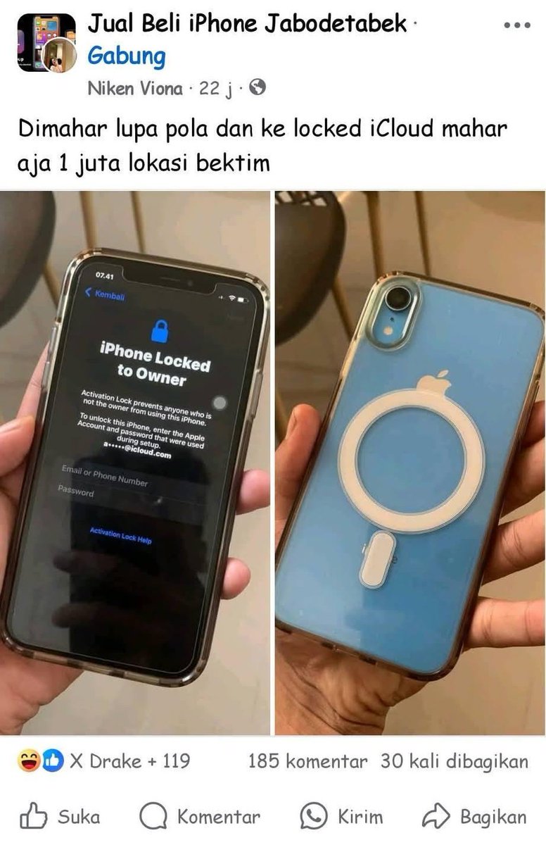 tyrectt's tweet photo. gw nemu duit 50k 2x berturut-turut udah hoki banget. lah ini orang nemu iphone hampir tiap hari🤣 https://t.co/g7hhoDKCQ5