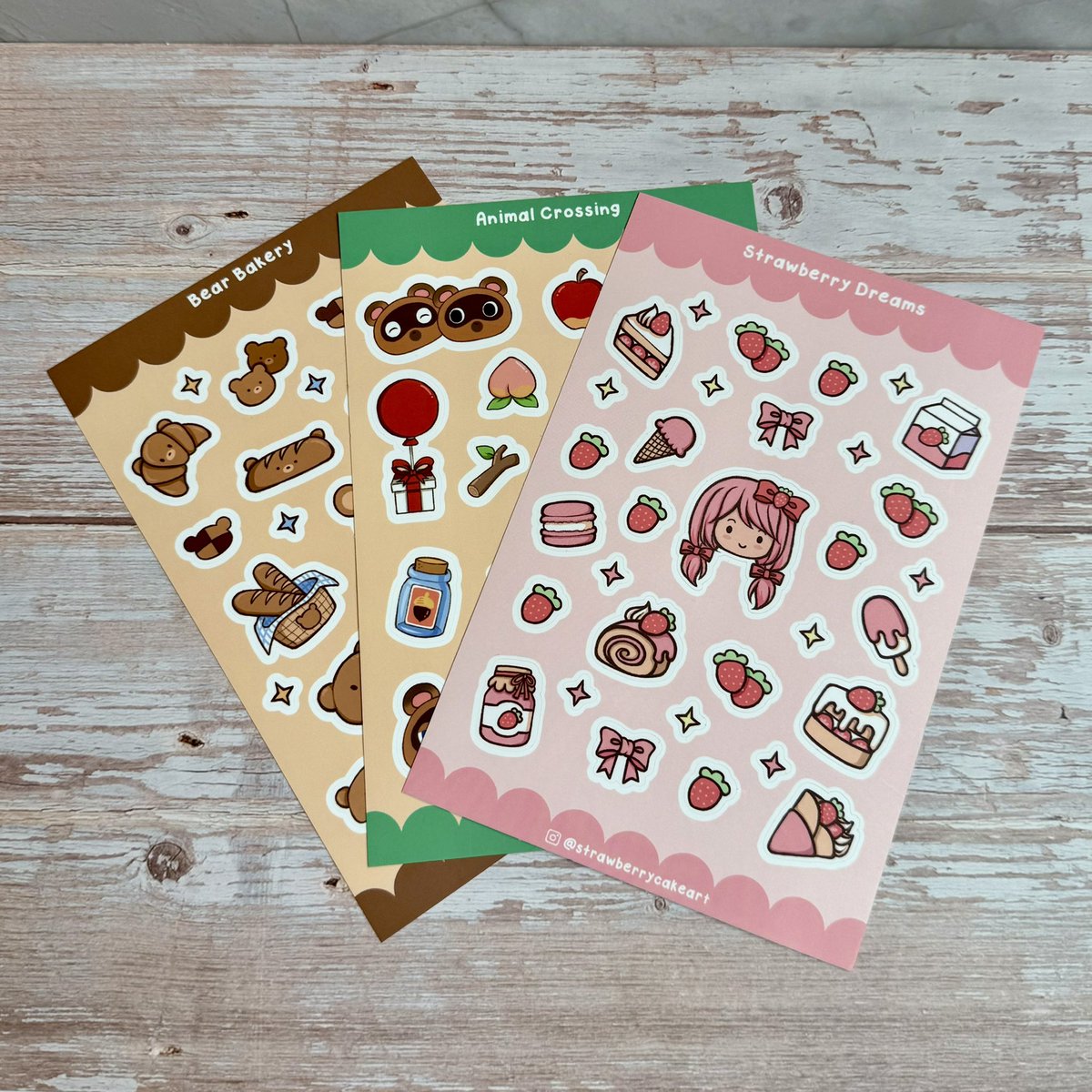 strwbrycake's tweet photo. Happy to announce a new shop update! I spent a lot of time making these sticker sheets. You can find them in my shop now ☺️💕 https://t.co/s7xiOwIlK1 https://t.co/PEon1wmcXB