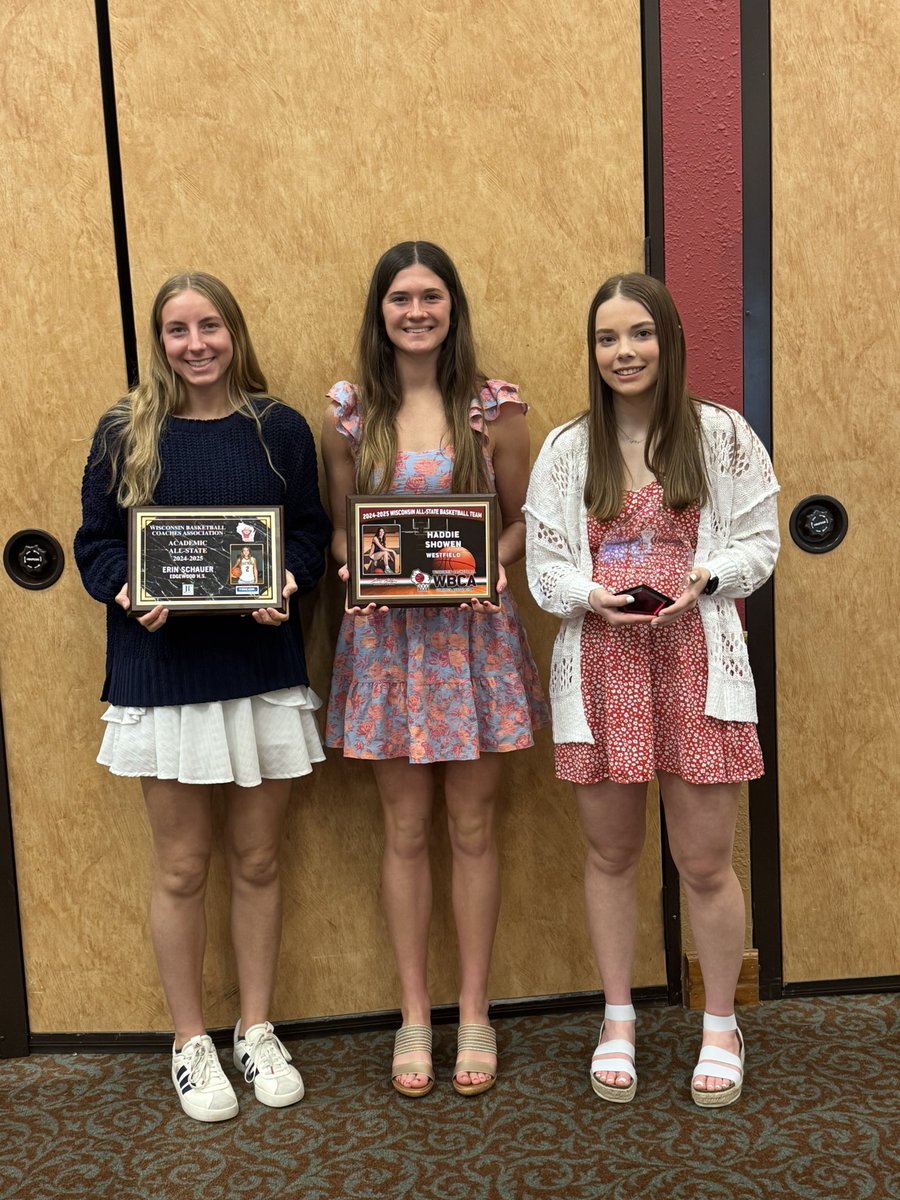 Wisconsin Elite Basketball (@wielite) on Twitter photo We are ELITE PROUD of these three seniors:
Erin Schauer - Elite Academic All-State
Haddie Showen - Division 4 All-State
Abby Hollis - Jim Nedelcoff Catalyst for Success Award
<a href="/erinnschauer/">Erin Schauer</a>
<a href="/HaddieShowen/">Haddie Showen</a>
<a href="/AbbyHollis4/">Abby Hollis</a> We are ELITE PROUD of these three seniors:
Erin Schauer - Elite Academic All-State
Haddie Showen - Division 4 All-State
Abby Hollis - Jim Nedelcoff Catalyst for Success Award
<a href="/erinnschauer/">Erin Schauer</a>
<a href="/HaddieShowen/">Haddie Showen</a>
<a href="/AbbyHollis4/">Abby Hollis</a>