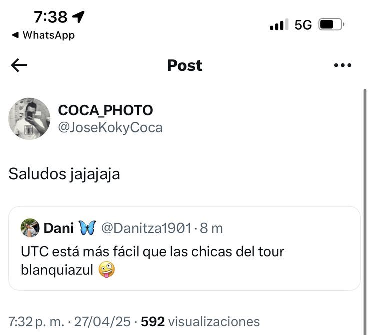 No se quienes serán las chicas que estén trabajo en el tour blanquiazul pero que pena que el fotógrafo de Alianza se burle de ese comentario apoyándolo.