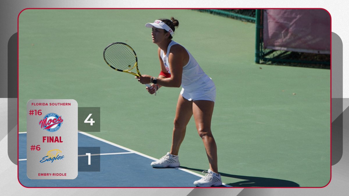 Florida Southern Mocs (@fsc_mocs) on Twitter photo MOCS WIN!!
No. 16 <a href="/FSC_WTennis/">FSC Women's Tennis</a> defeated No. 6 Embry-Riddle to take third place at the Sunshine State College women's tennis tournament.
#LetsGoMocs
📰: zurl.co/v4v8L MOCS WIN!!
No. 16 <a href="/FSC_WTennis/">FSC Women's Tennis</a> defeated No. 6 Embry-Riddle to take third place at the Sunshine State College women's tennis tournament.
#LetsGoMocs
📰: zurl.co/v4v8L