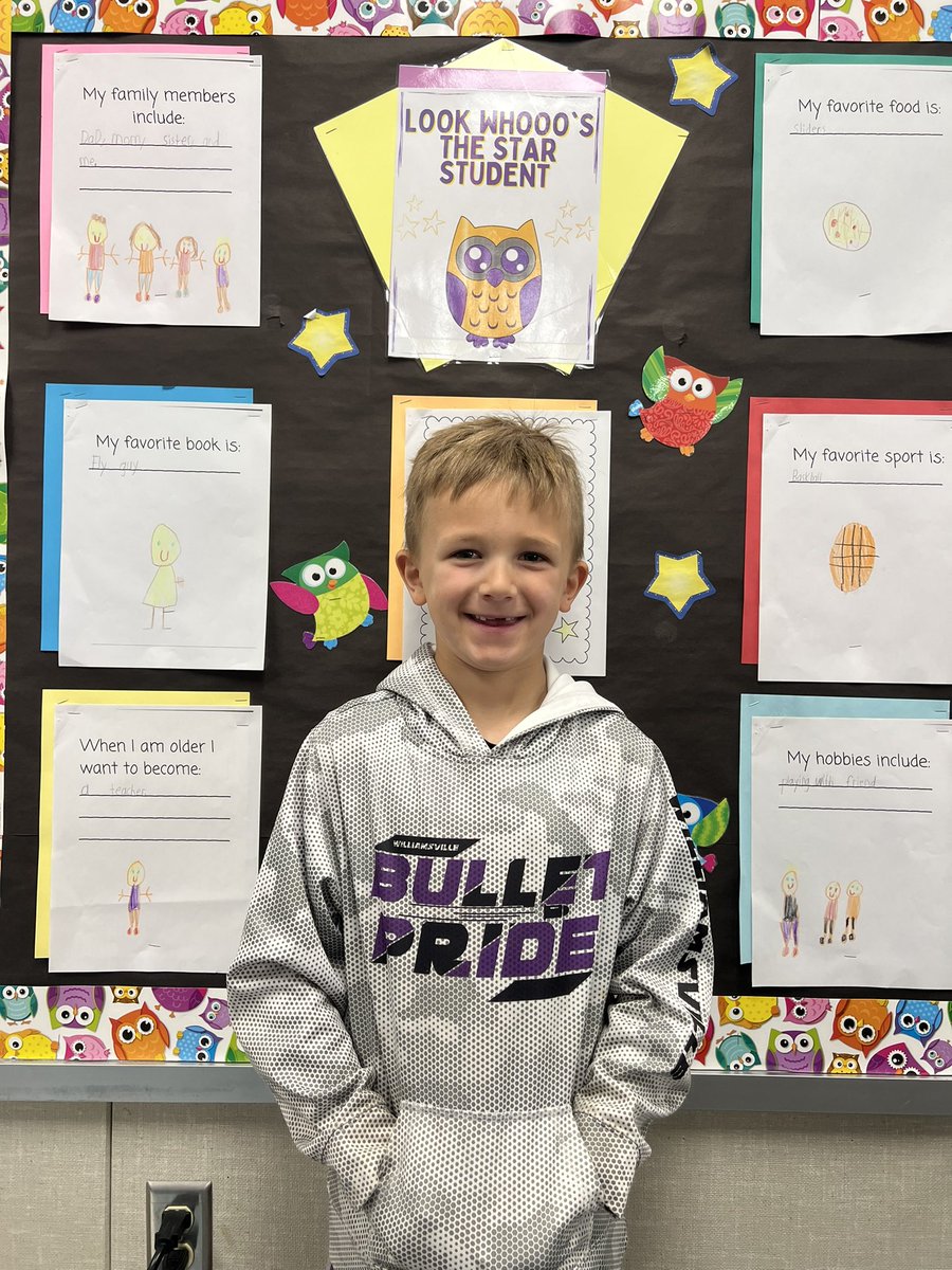 mrsreedyses's tweet photo. We had an another awesome week celebrating our newest “Star Student” Beckett! ⭐️ Congratulations! 🎉 It was great getting to celebrate ALL that makes you so special! 💜💛 #connectses #bulletpride https://t.co/DUnSzPIApR