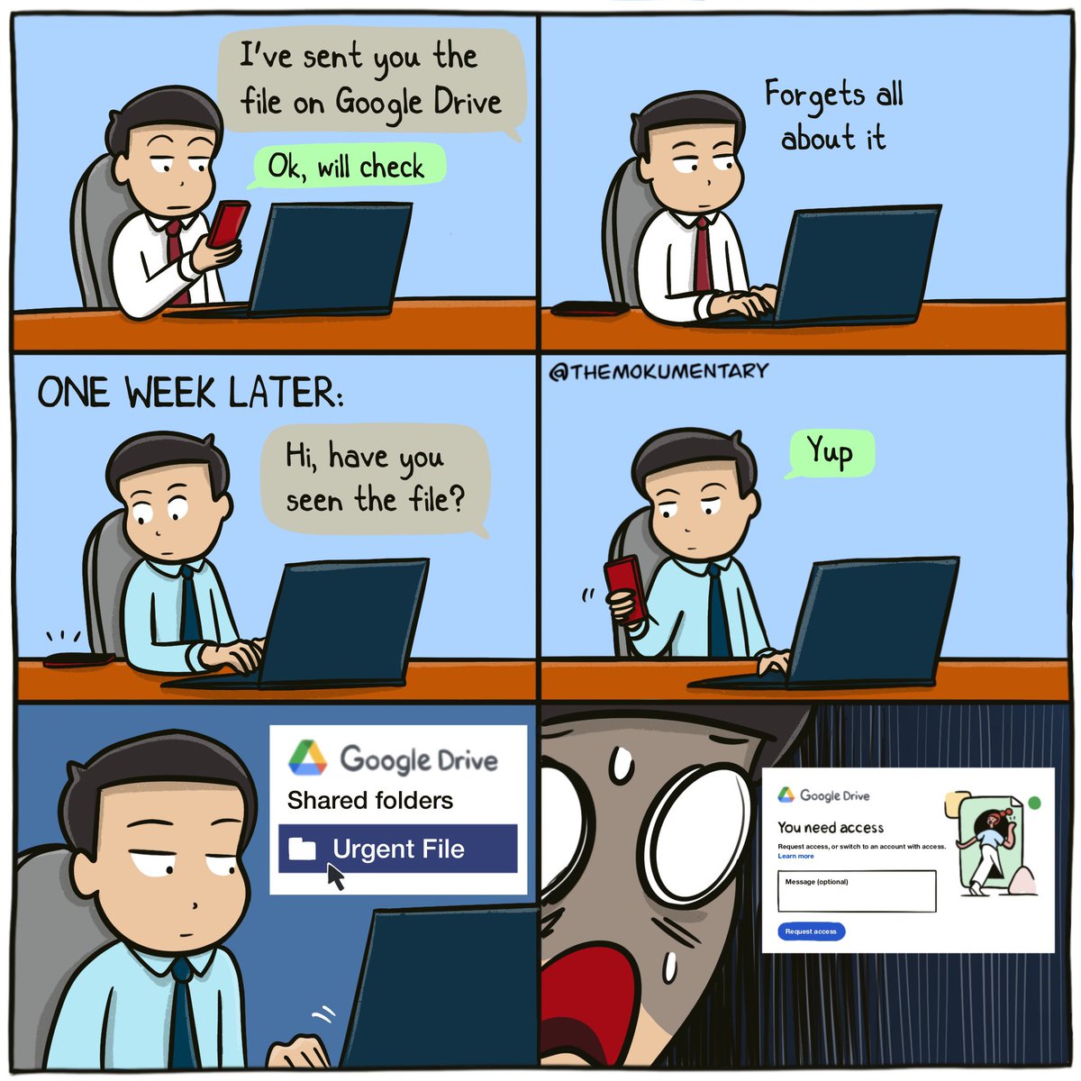 themokumentary's tweet photo. Corporate horror story. https://t.co/1EqIgnqnnR