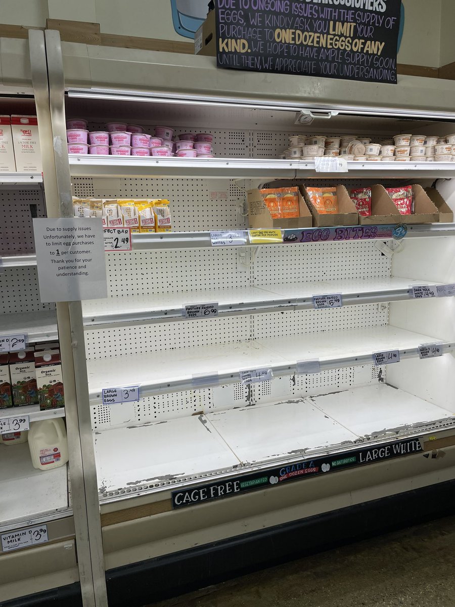I thought the Egg shortage in America was just a online joke I didn’t think it was like this 😭😭😭