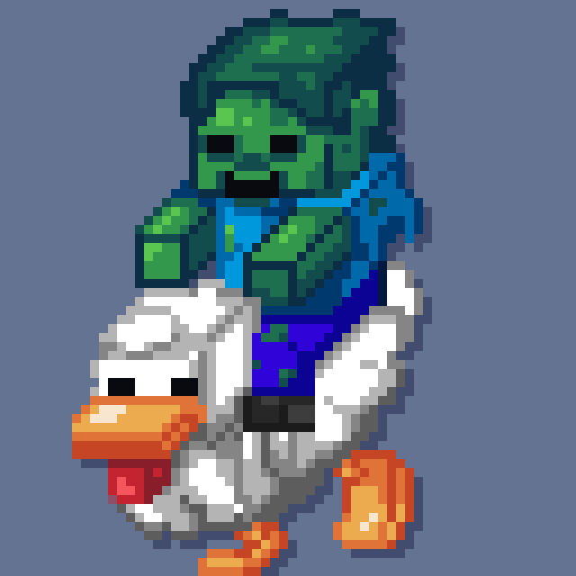 ygdran's tweet photo. CHICKEN JOCKEY!
#pixelart #aseprite #chicken #zombie #minecraft #ygdran https://t.co/0iyYay9phC