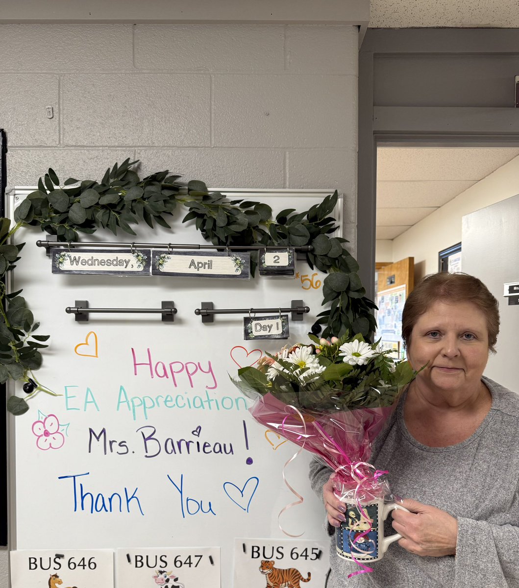 Happy EA Appreciation Day Mrs.Barrieau!!! Thank you so much for everything you do for the students at Glen Morris <a href="/GEDSB/">Grand Erie District School Board</a>