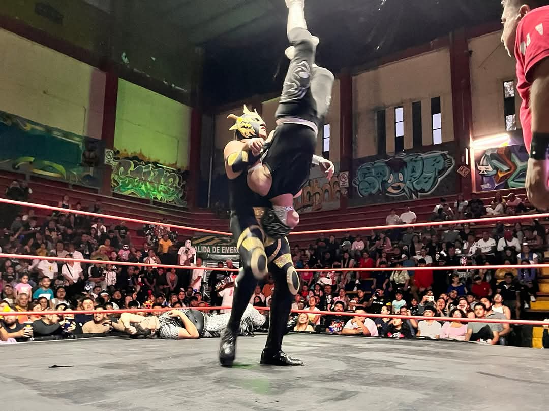 LaTijeraLucha's tweet image. Arranca las acciones en la función del día del niño de #ArenaNeza, con triunfo de la pareja de #AlanRockedy y #PrincipeAslan al dar cuenta de #Paradigma y #DragonSupremo,este último sale con un ligero impacto después de un lance;siendo premiados con dinero...