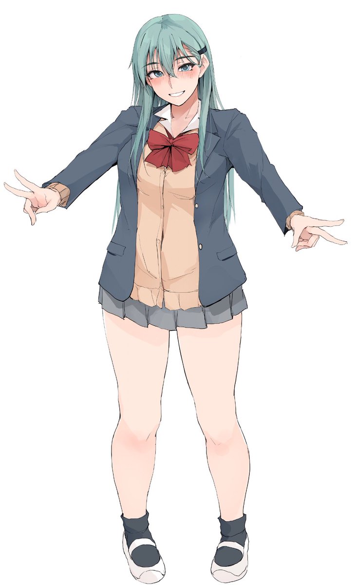 鈴谷(艦隊これくしょん) 「新鮮な太もも 」|ぜっきょ@冬コミお疲れ様でしたのイラスト