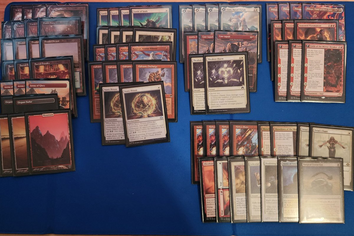 Split top 2 of an RCQ with <a href="/lunaloveee8/">🌙 Luna 🖤</a> ! Got there with <a href="/mcwright_/">Matthew Wright</a>'s Boros list. Deck is a ton of fun but back to standard for the next couple of months! Looking forward to seeing all my friends in Minneapolis next weekend!