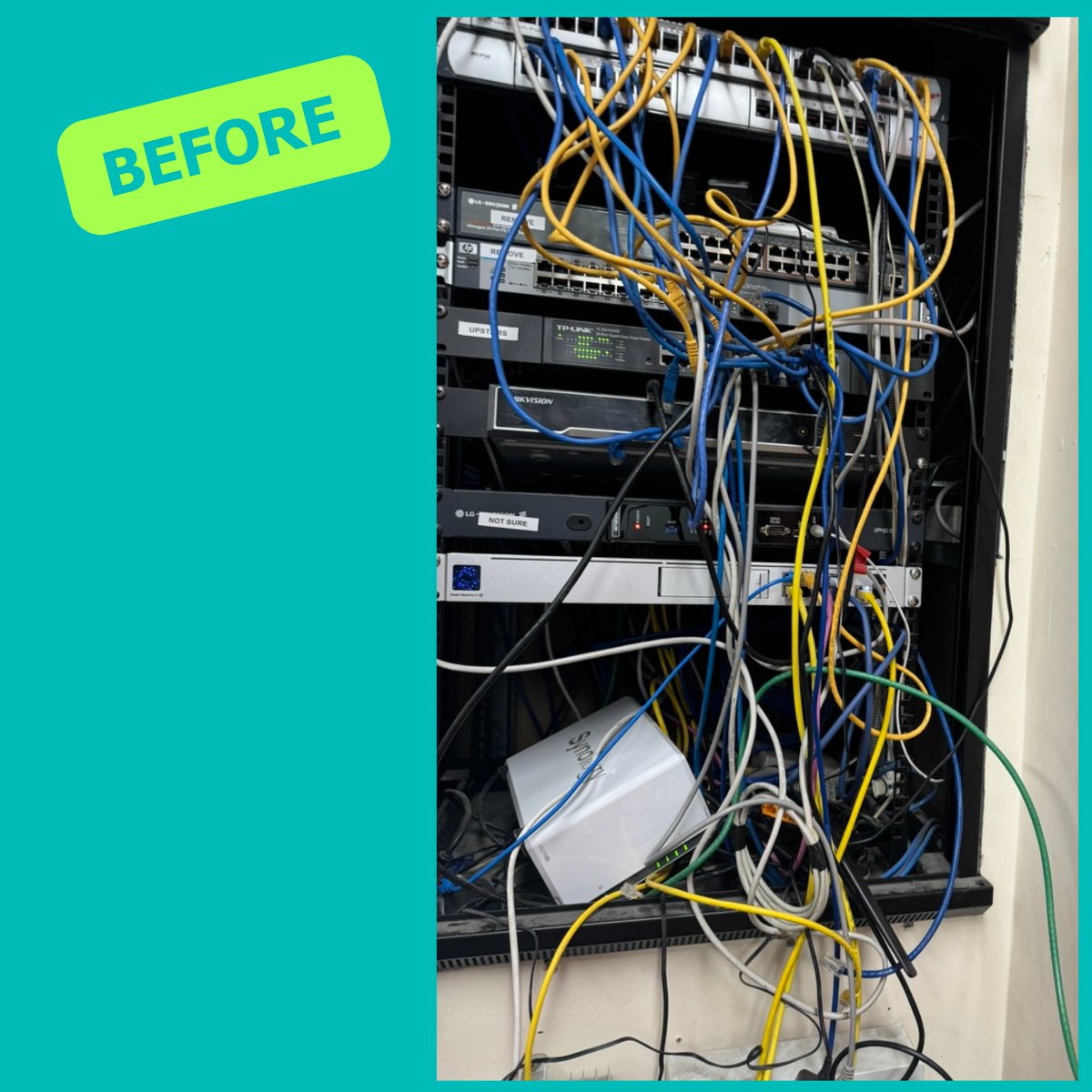 yitd_au's tweet image. Our kind of glow up! 💡 From cable chaos to a clean, high-performance setup.

❌ Messy cabinets = downtime, overheating, security risks
✅ Organised = better airflow, faster fixes, scalability

Simplify your IT. Connect with us: zurl.co/IXajc 

#NetworkUpgrade #PerthIT