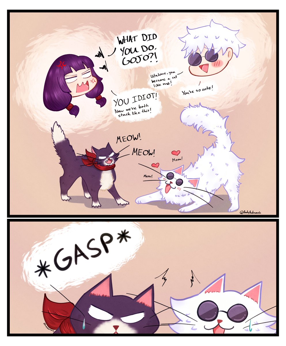 AndyAndmonsh's tweet image. Catoru and Nyahime! 😽💖😾

#satohime #gouta #gojohime #五歌 #โกะอุตะ #고죠우타 #ioriutahime #GojoSatoru