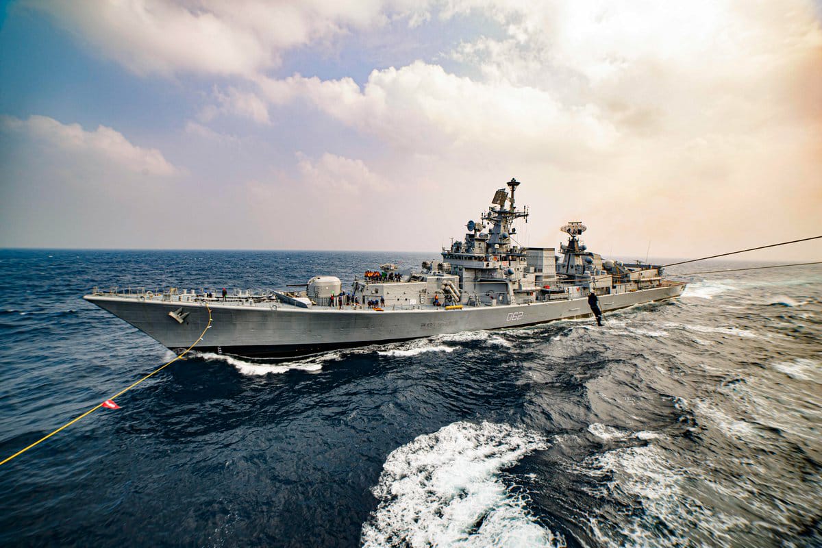 IN_HQENC's tweet photo. #MissionReady 🇮🇳
Safeguarding the nation's #maritime interests — Anytime Anywhere Anyhow.
Combat-ready, Credible, Cohesive and Future-Ready force - #IndianNavy