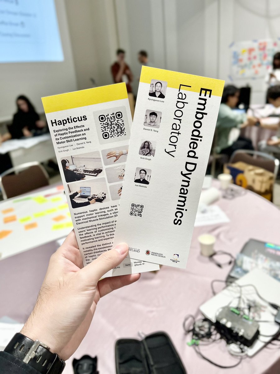 Kicking off ACM CHI 2025 in Japan with WS23 Sensorimotor Devices Workshop! Thank you, Dr. Paul Strohmeier and all the organizers, for inviting us and putting together such a fun workshop!