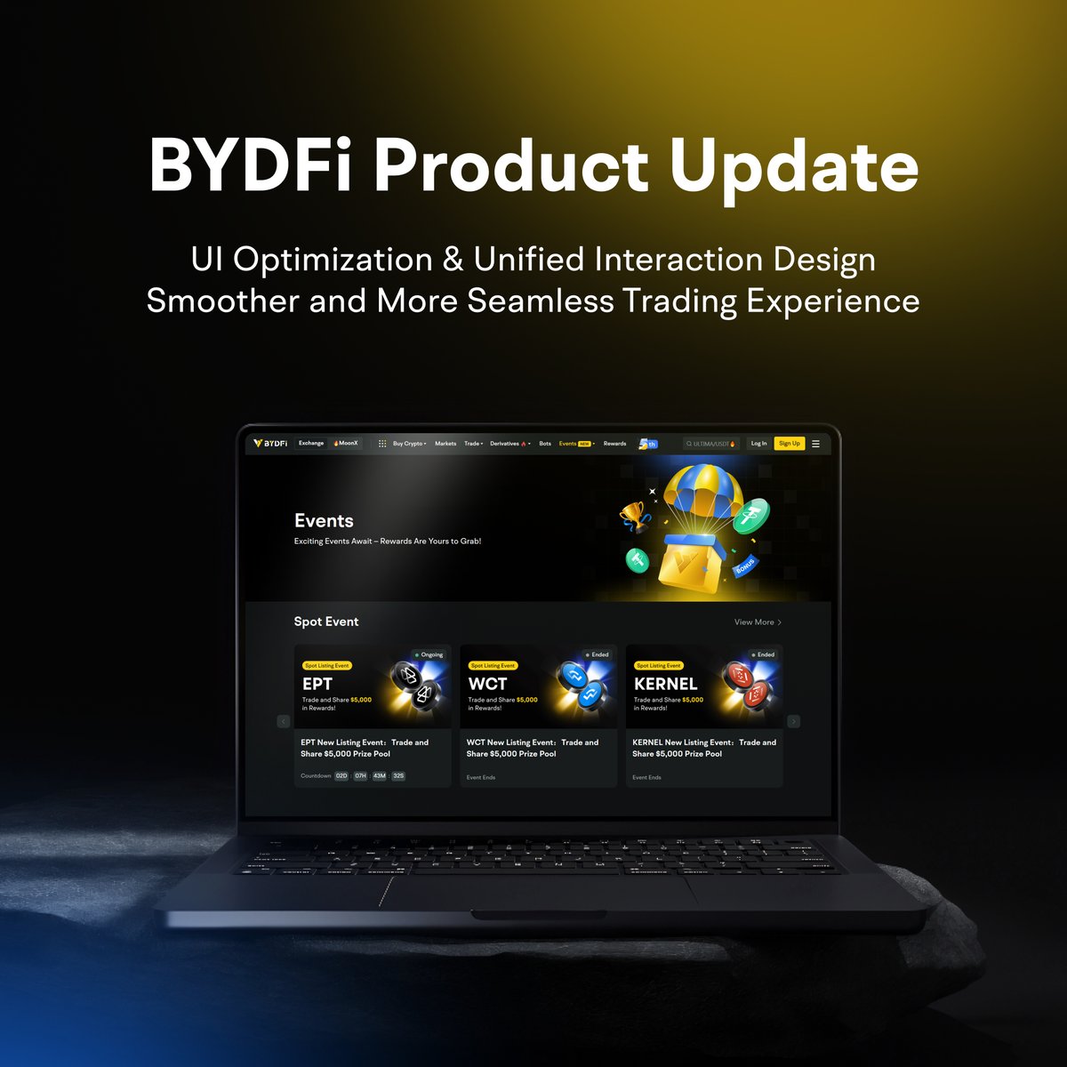BYDFi's tweet image. 🚀 BYDFi Product Update!

We’ve polished the UI &amp;amp; streamlined interactions for a smoother, seamless trading experience! 💫

👉 Tried the update? Share your thoughts! 

#BYDFi #BetterTrading #productupdates