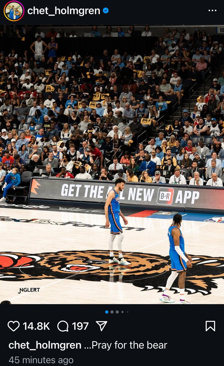 ThunderFilmRoom's tweet image. Chet on IG: 

“…Pray for the bear”