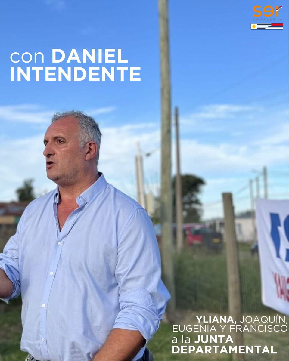 🗳️ En Mayo, la 273 con Daniel Ximenez 

🔸Yliana, Joaquín, Eugenia y Francisco a la Junta Departamental.

El cambio en Lavalleja está llegando 🇳🇱