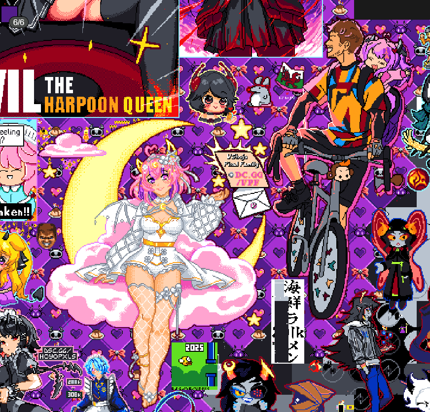 PfamAndFriends's tweet photo. We just wrapped the full pxls c89 template! 🌙 Moonmouse: defiddled by Wisteria (OG: Bura) | Cyclethon: defiddled from Kiri (OG: Lizzi). Join the chaos 👉 https://t.co/pRApUvPAFE #Cyclethon #ironmouseart #VShojoArt #pixelart https://t.co/qKpUVozrdX