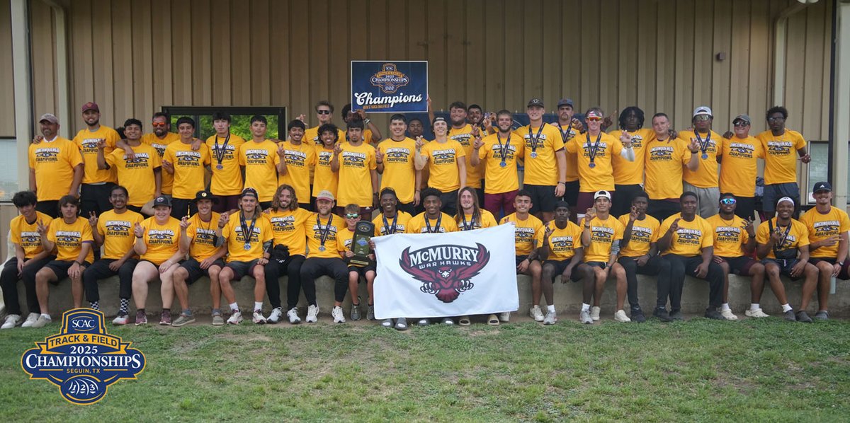 McMurry Leads Wire-to-Wire to Earn 2025 SCAC Men's Track &amp; Field Title | RELEASE: scacsports.com/sports/mtrack/… #SCACmtrack #SCACchamps