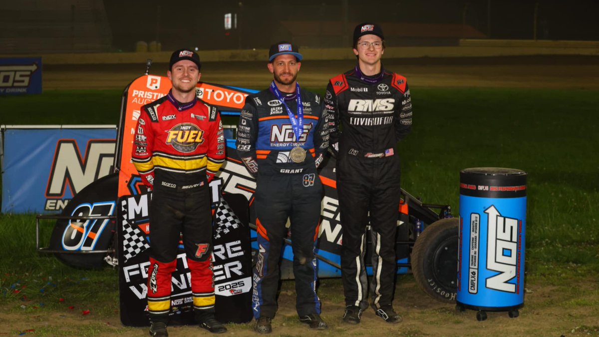 USAC Racing (@usacnation) on Twitter photo Coast to coast on the podium! π
Two Californians & a Marylander make up the top-3 in tonight's USAC <a href="/NosEnergyDrink/">NOS Energy Drink</a> National Midget <a href="/kokomospeedway/">Kokomo Speedway</a> feature.
π₯ <a href="/JustinGrant40/">Justin Grant πΊπΈ</a> | <a href="/_CBIndustries/">CB Industries</a>
π₯ <a href="/StevenSnyderJr/">Steven Snyder Jr</a> | <a href="/RMSRacing_/">RMS Racing</a>
π₯ <a href="/Logan_Seavey/">Logan Seavey</a> | <a href="/AbacusRacing/">Abacus Racing</a>
πΈ <a href="/rkfphoto98/">rich forman</a> Coast to coast on the podium! π
Two Californians & a Marylander make up the top-3 in tonight's USAC <a href="/NosEnergyDrink/">NOS Energy Drink</a> National Midget <a href="/kokomospeedway/">Kokomo Speedway</a> feature.
π₯ <a href="/JustinGrant40/">Justin Grant πΊπΈ</a> | <a href="/_CBIndustries/">CB Industries</a>
π₯ <a href="/StevenSnyderJr/">Steven Snyder Jr</a> | <a href="/RMSRacing_/">RMS Racing</a>
π₯ <a href="/Logan_Seavey/">Logan Seavey</a> | <a href="/AbacusRacing/">Abacus Racing</a>
πΈ <a href="/rkfphoto98/">rich forman</a>
