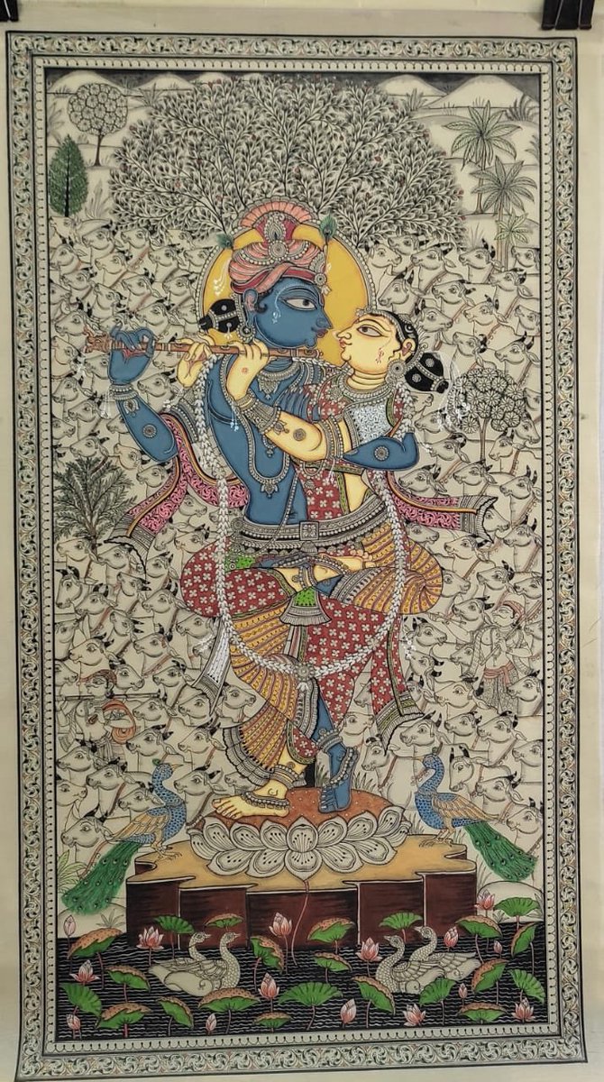 Shri Krishna Leela
Material - tussar silk
Size - 40/24 inches
Cost - 33,000