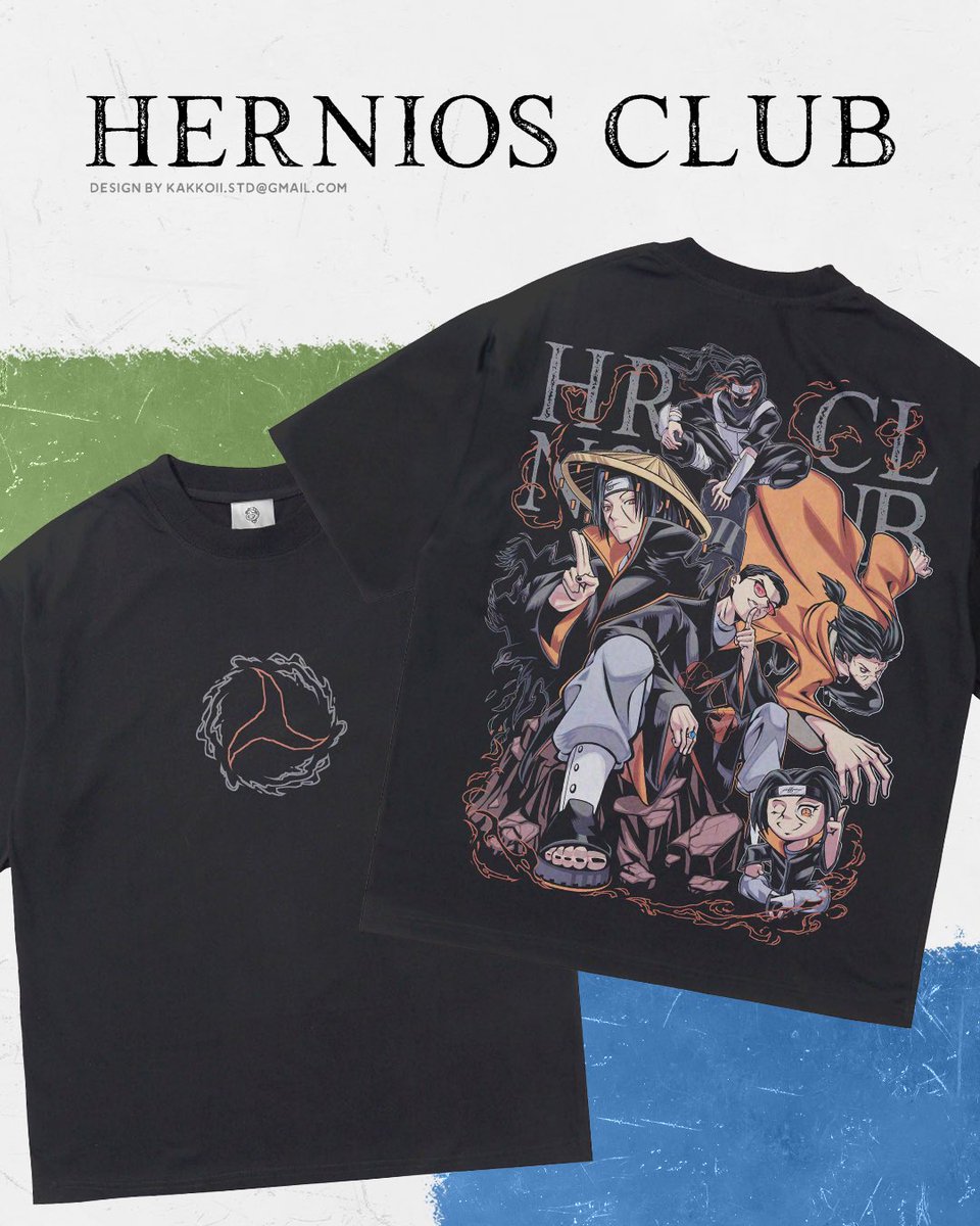 Kkgp_Works's tweet photo. Fan art illustration for the T-shirt design of @set1awanade clothing brand, HERNIOS CLUB, featuring Mas Ade’s favorite character, Uchiha Itachi, along with Mas Ade himself, whom I included in the frame as a character.
This artwork is purely for fan art purposes and is not for commercial use. 🙌

Hope you guys like it! 🤙

Open for commissions
Kakkoii.std@gmail.com

#masade #setiawanade #m1 #streaming #mplid #herniosclub