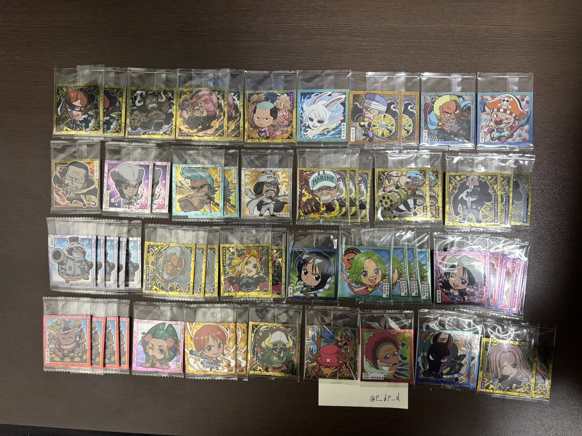 p__dp__d's tweet photo. 【交換】
ワンピースウエハース

求・画像1枚目
譲・画像2枚目以降

よろしくお願いします🙇
※郵送のみ https://t.co/JngpzyTv1W