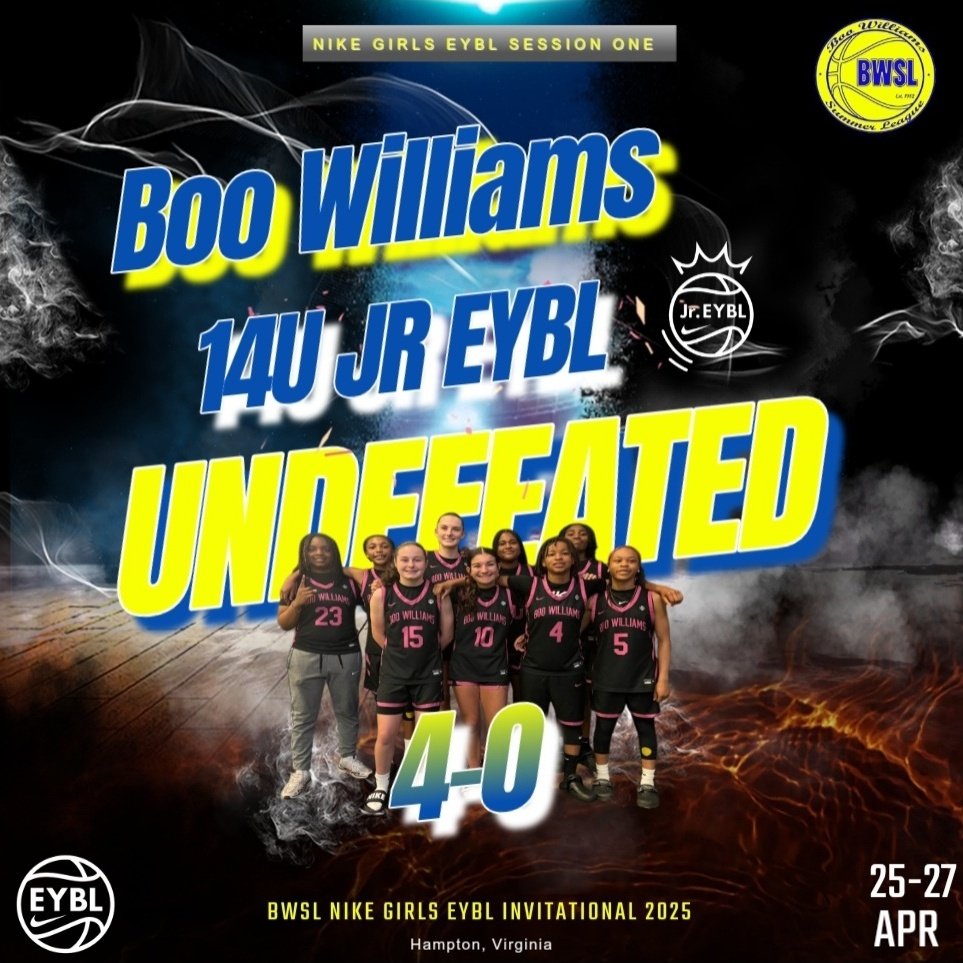 Boo Williams 2029 JR EYBL ๐๐ (@bwsl2029eybl) on Twitter photo It feels good to WIN; even better when it's an UNDEFEATED <a href="/NikeGirlsEYBL/">Nike Girls EYBL</a> Session I at home ๐ค
Great weekend ladies #HardWork
S2 Up NEXTโผ๏ธ๐๐
<a href="/Ry_hoops2029/">Rylee Thomas</a> <a href="/Sydi_hoops/">Sydney A. Youngblood (2029)</a> <a href="/Brigotgame11/">Brianna Silas Martin</a> <a href="/jhaziyababb/">Jhaโziya Babb</a> Autumn <a href="/FeltnerRyleigh1/">Ryleigh Feltner</a> Evie D @itstamiyahs_world <a href="/mxkenziee_/">Mxkenzie</a>
#2025EYBL #RoadtoCHI It feels good to WIN; even better when it's an UNDEFEATED <a href="/NikeGirlsEYBL/">Nike Girls EYBL</a> Session I at home ๐ค
Great weekend ladies #HardWork
S2 Up NEXTโผ๏ธ๐๐
<a href="/Ry_hoops2029/">Rylee Thomas</a> <a href="/Sydi_hoops/">Sydney A. Youngblood (2029)</a> <a href="/Brigotgame11/">Brianna Silas Martin</a> <a href="/jhaziyababb/">Jhaโziya Babb</a> Autumn <a href="/FeltnerRyleigh1/">Ryleigh Feltner</a> Evie D @itstamiyahs_world <a href="/mxkenziee_/">Mxkenzie</a>
#2025EYBL #RoadtoCHI