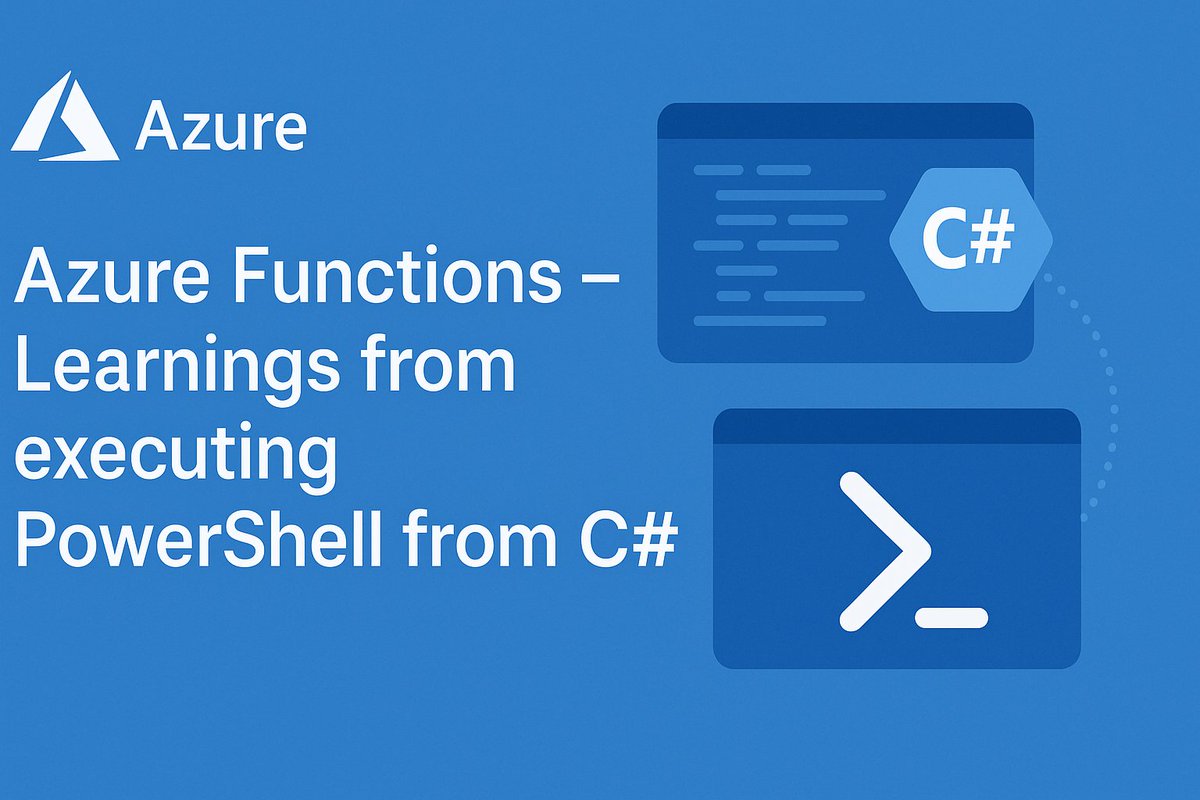 This was an interesting one. Odd errors when attempting to execute #PowerShell from within ARGOS, a c# application running on Linux Azure Functions. These errors took us down a rabbit hole with an interesting root cause and simple solution.

cloud-right.com/2025/04/azure-…