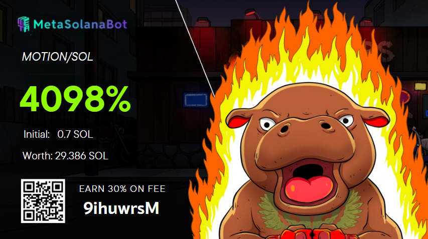 RicoCalll's tweet photo. $MOTION/#SOL ⚡️42X⚡️

From 22X to 42X  And Still Climbing!
Channel https://t.co/dmPCraS4bW keeps delivering massive gains momentum is unstoppable!

BOT TRADE: https://t.co/t4miQZNWRv

#Crypto #MemeCoin #CryptoTrolls #BTC #BNB #ETH #memecoin1000x #SUI #ADA #Trump #House https://t.co/3Htan2T02w