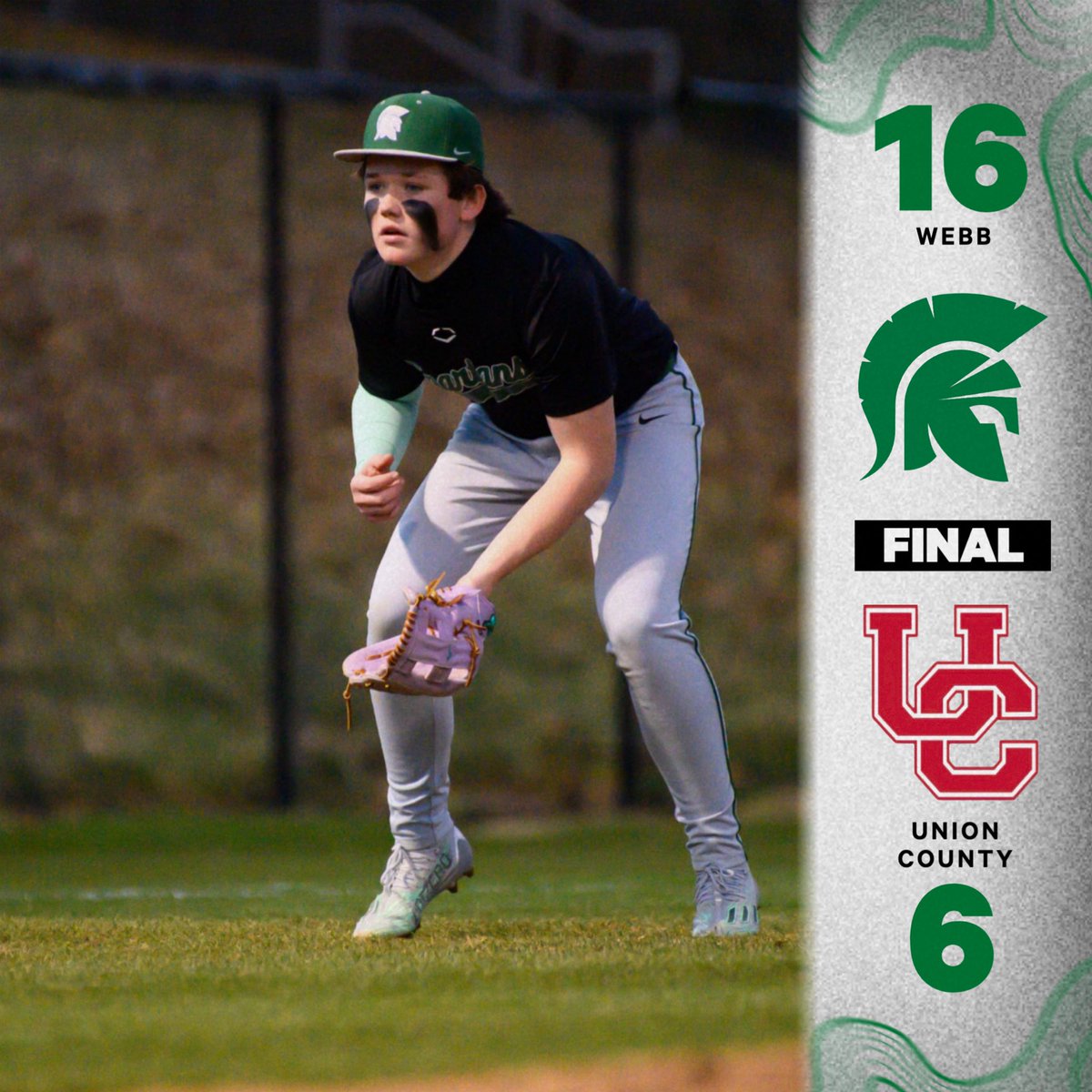𝘽𝘼𝙎𝙀𝘽𝘼𝙇𝙇 𝙍𝙀𝙎𝙐𝙇𝙏𝙎
The Spartans picked up a senior night victory over Union County on Thursday. They’re heading to Catholic on Tuesday for the First Round of the Region Tournament. 

#GoSpartans ⚔️🟢⚪️