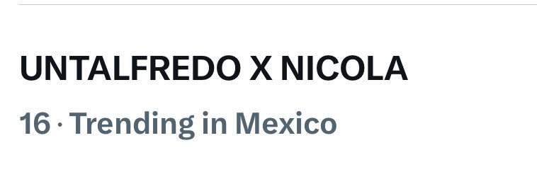 ¡Gracias al 1% por estar apoyando el episodio de hoy con tendencia!
UNTALFREDO X NICOLA