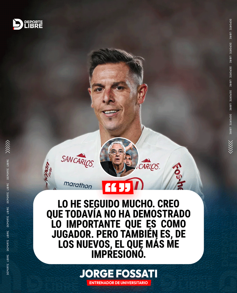 Jorge Fossati 🇺🇾, entrenador de Universitario, se refirió a Diego Churín 🇦🇷, delantero del conjunto crema.

#Universitario #JorgeFossati #DiegoChurín #FútbolPeruano #Liga1 #DeporteLibre