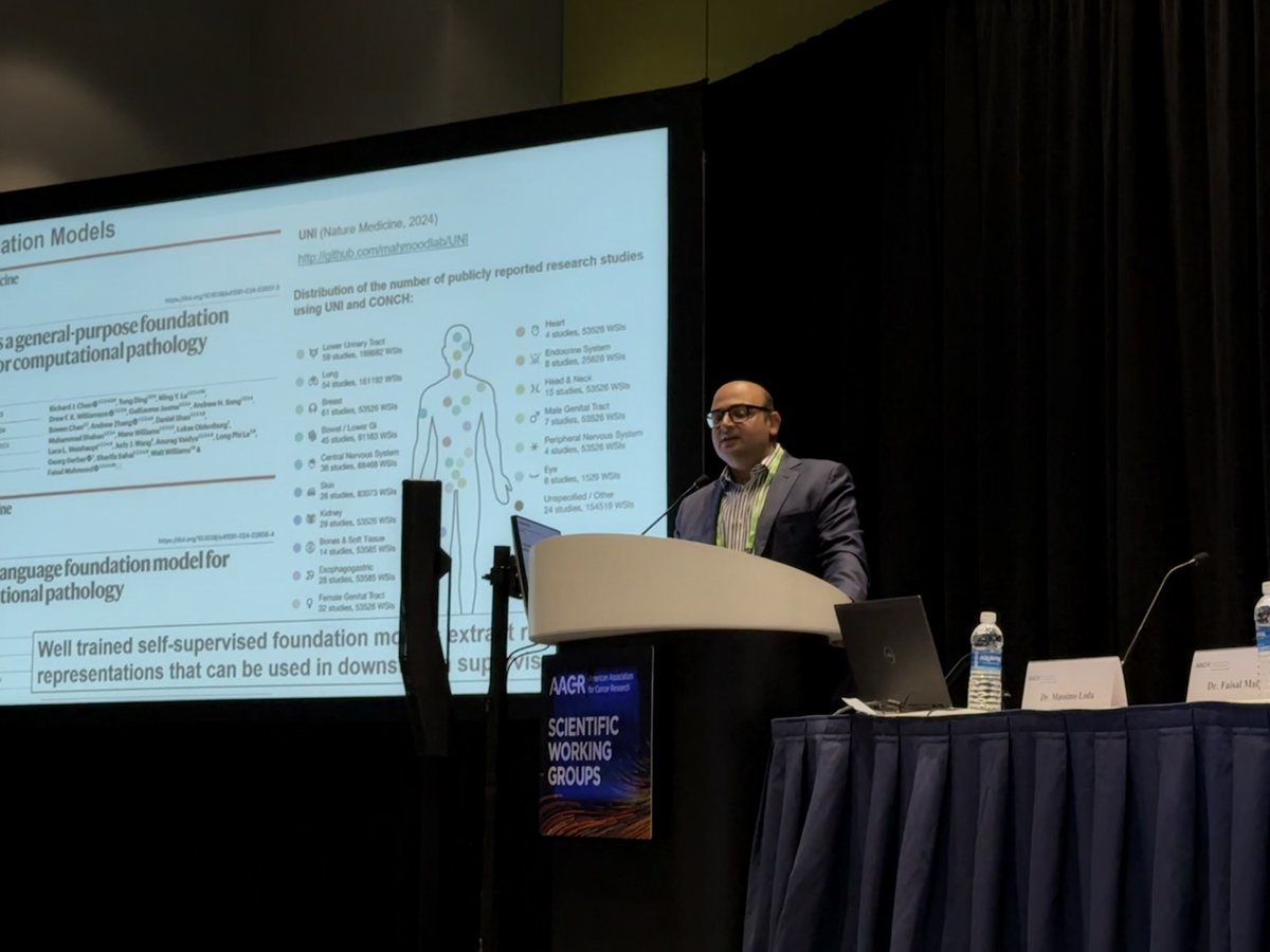 PeiLingChen_MD's tweet image. Amazing #AACR25 special evening Town Meeting "How AI Will Impact the Future of Pathology"! hosted by Dr. Massimo Loda. Featuring foundation models, agentic AI, benchmarking, multimodal data and drug development! @AI4Pathology, Jelle Wesseling, Kenneth Bloom & Jorge S. Reis-Filho