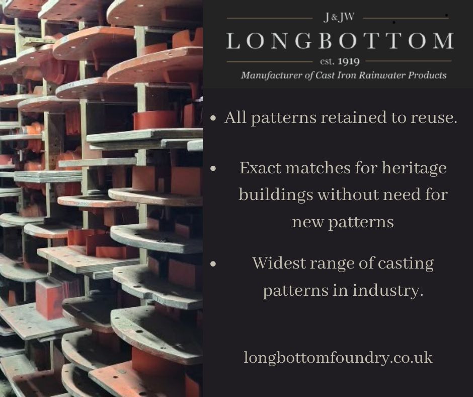 We retain all our casting patterns to use again, so there's little waste involved. We hold the widest range of casting patterns in the industry.

longbottomfoundry.co.uk/j-jw-longbotto…